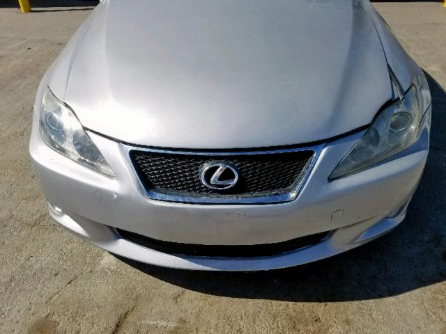 JTHBK262582076268 - 2008 LEXUS IS 250 GRAY photo 9