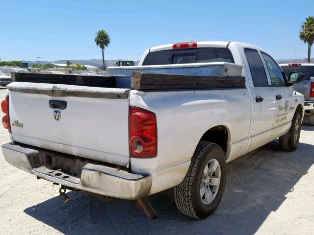 1D7HA18298J146064 - 2008 DODGE RAM 1500 S WHITE photo 4