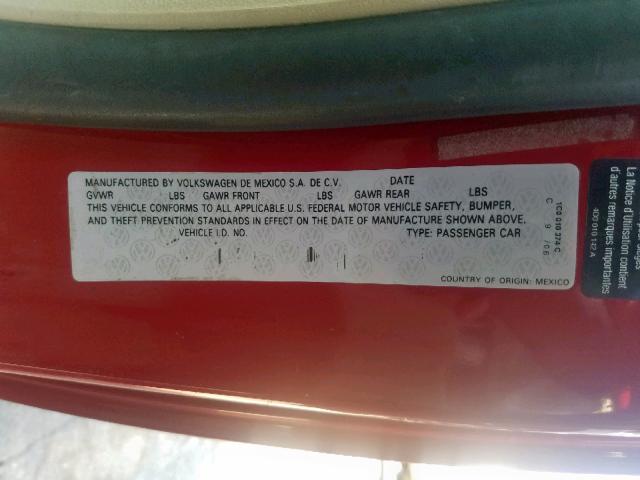 3VWSF31Y86M321557 - 2006 VOLKSWAGEN NEW BEETLE Qırmızı foto 10