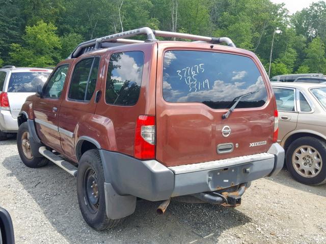 5N1ED28Y12C537361 - 2002 NISSAN XTERRA XE BROWN photo 3