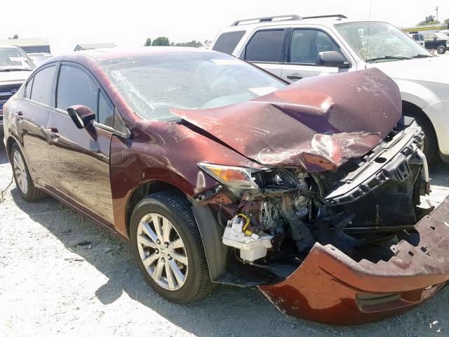 19XFB2F94CE337529 - 2012 HONDA CIVIC EXL Bordo foto 1