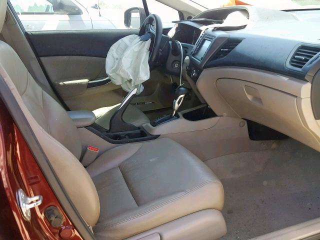 19XFB2F94CE337529 - 2012 HONDA CIVIC EXL Bordo foto 5