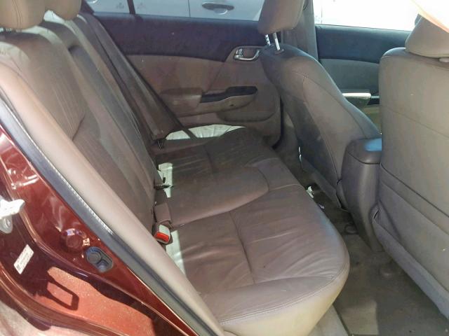 19XFB2F94CE337529 - 2012 HONDA CIVIC EXL Bordo foto 6