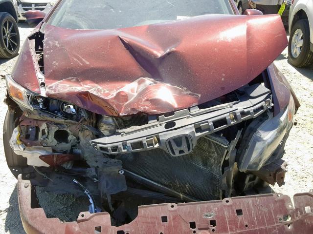 19XFB2F94CE337529 - 2012 HONDA CIVIC EXL Bordo foto 7