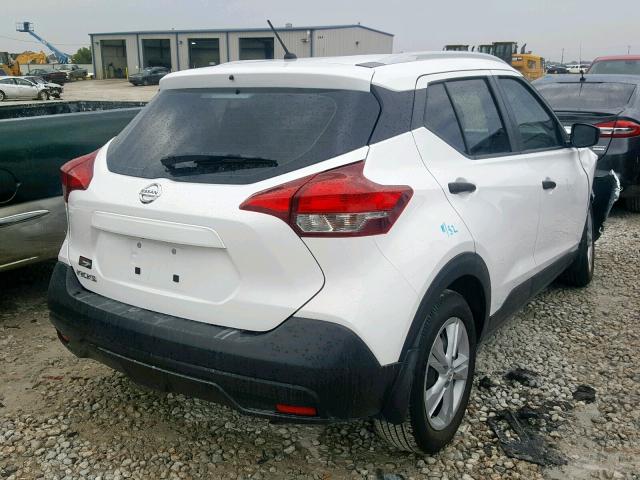 3N1CP5CU1KL496620 - 2019 NISSAN KICKS S WHITE photo 4