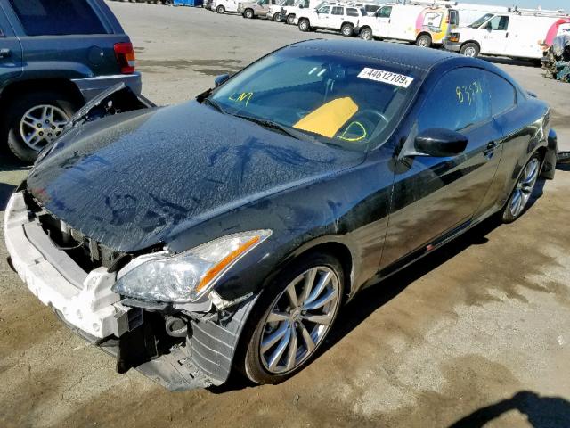 JNKCV64E49M601746 - 2009 INFINITI G37 BASE BLACK photo 2