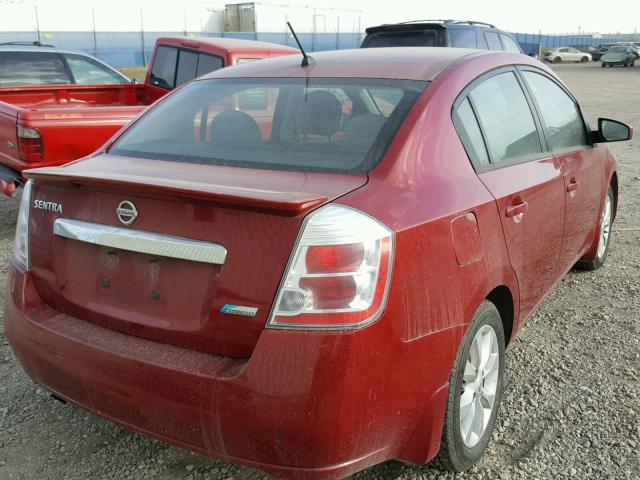 3N1AB6AP0BL677023 - 2011 NISSAN SENTRA 2.0 RED photo 4