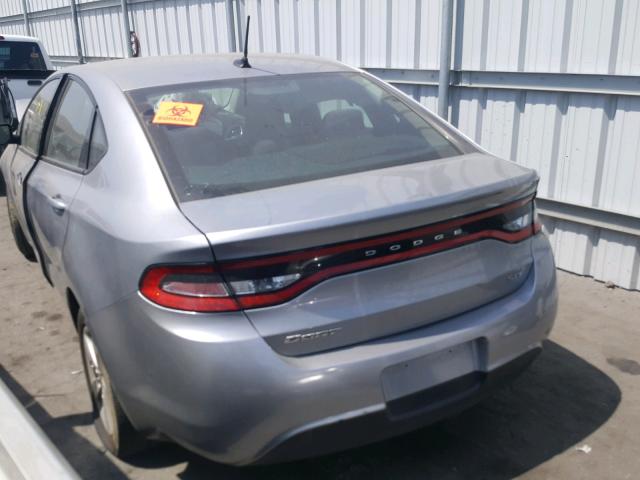 1C3CDFBB4FD275332 - 2015 DODGE DART SXT GRAY photo 3