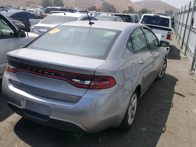 1C3CDFBB4FD275332 - 2015 DODGE DART SXT GRAY photo 4