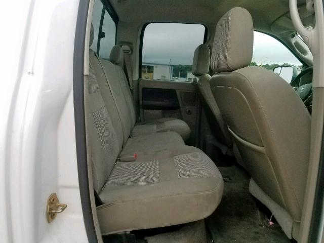 3D7KS28DX6G280722 - 2006 DODGE RAM 2500 S თეთრი ფოტო 6