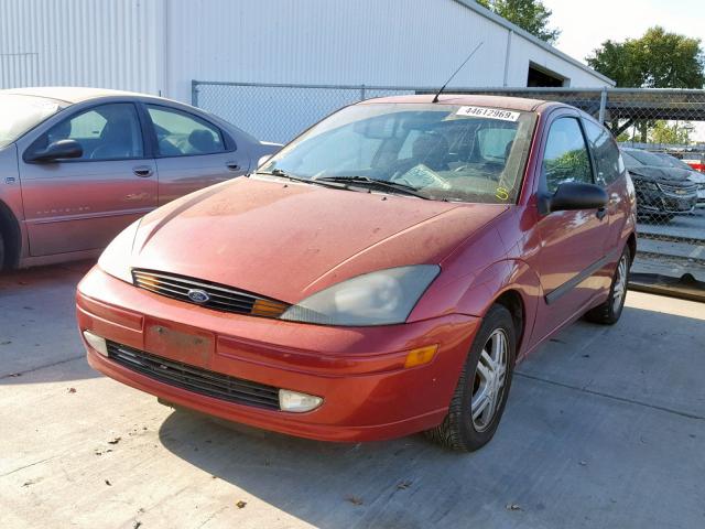 3FAFP31Z73R141923 - 2003 FORD FOCUS ZX3 RED photo 2