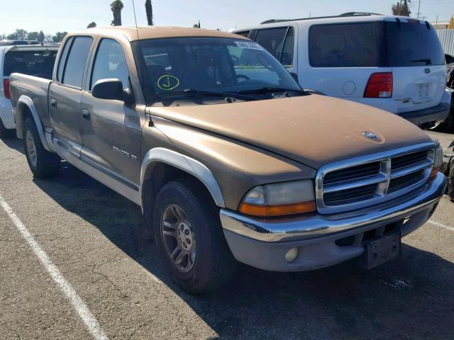 1B7GL2AX21S119364 - 2001 DODGE DAKOTA QUA GOLD photo 1