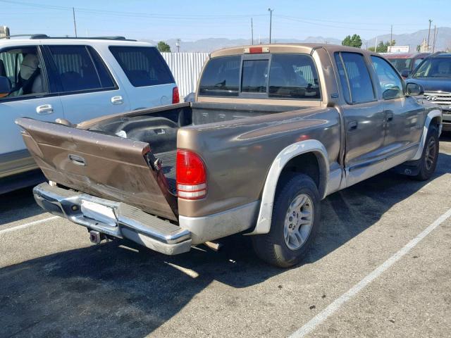 1B7GL2AX21S119364 - 2001 DODGE DAKOTA QUA GOLD photo 4