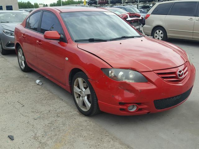 JM1BK323441125594 - 2004 MAZDA 3 S RED photo 1