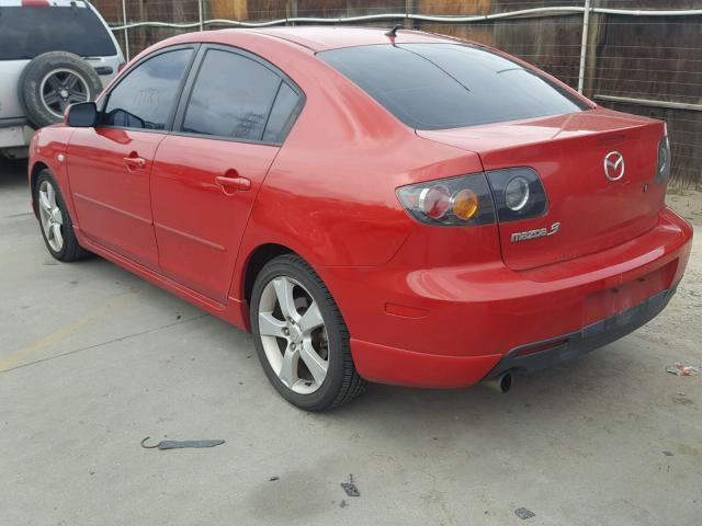 JM1BK323441125594 - 2004 MAZDA 3 S RED photo 3