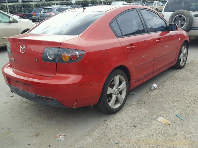 JM1BK323441125594 - 2004 MAZDA 3 S RED photo 4