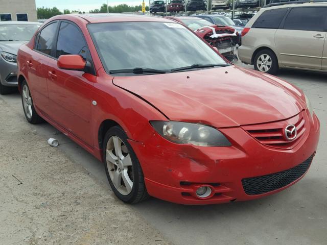 JM1BK323441125594 - 2004 MAZDA 3 S RED photo 9