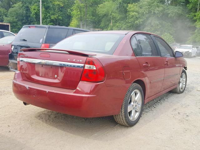 1G1ZU57NX7F135626 - 2007 CHEVROLET MALIBU LTZ წითელი ფოტო 4