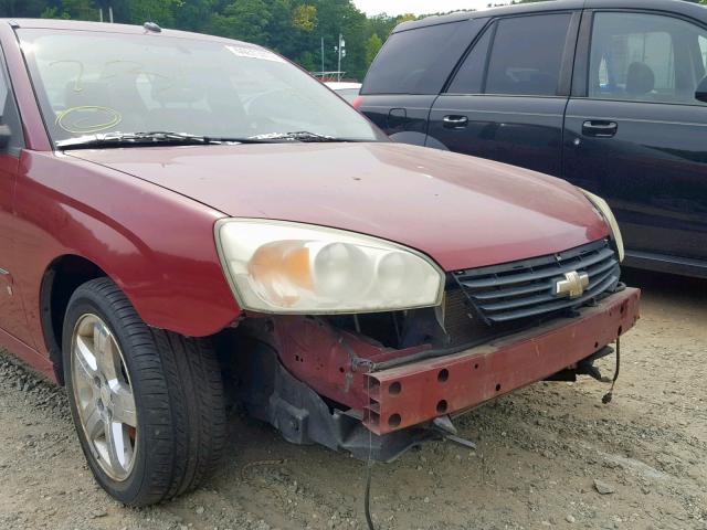 1G1ZU57NX7F135626 - 2007 CHEVROLET MALIBU LTZ წითელი ფოტო 9