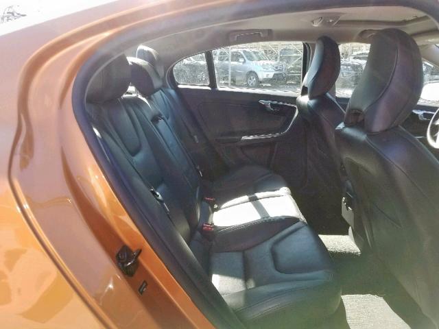 YV1622FS7C2035226 - 2012 VOLVO S60 T5 ORANGE photo 6