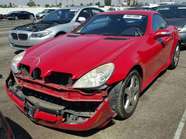 WDBWK54F37F133924 - 2007 MERCEDES-BENZ SLK 280 RED photo 2