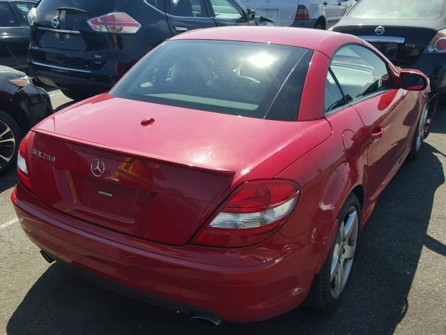 WDBWK54F37F133924 - 2007 MERCEDES-BENZ SLK 280 RED photo 6