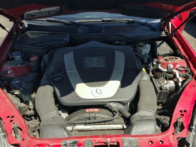 WDBWK54F37F133924 - 2007 MERCEDES-BENZ SLK 280 RED photo 7