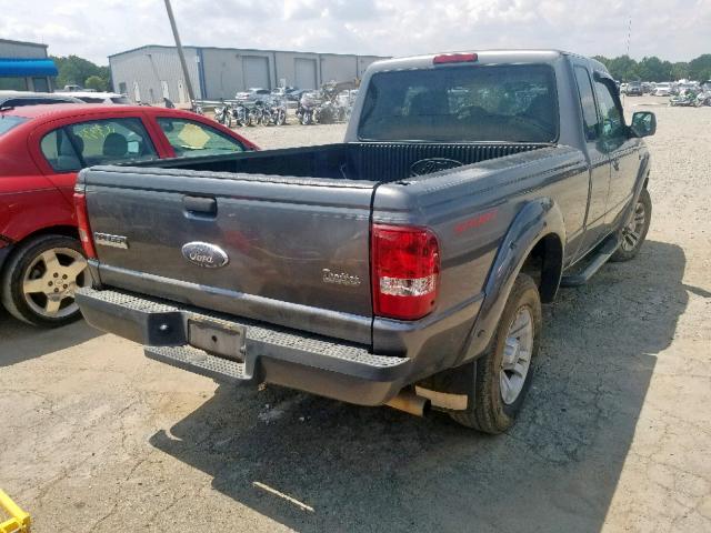 1FTYR14U57PA61793 - 2007 FORD RANGER SUP GRAY photo 4