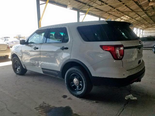 1FM5K8AR5HGB55752 - 2017 FORD EXPLORER P WHITE photo 3