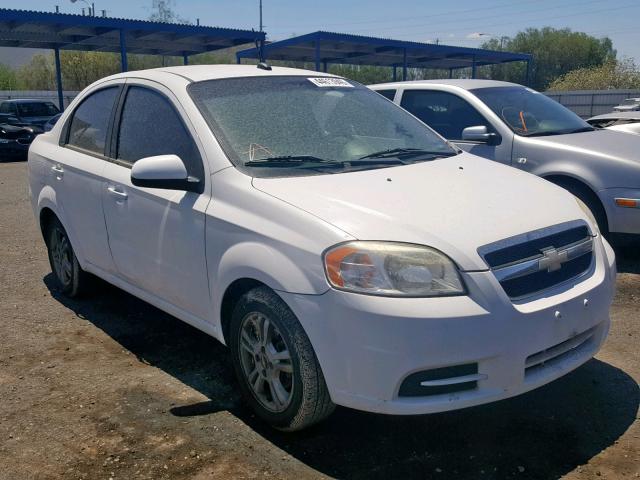 KL1TD5DE8AB113664 - 2010 CHEVROLET AVEO LS WHITE photo 1