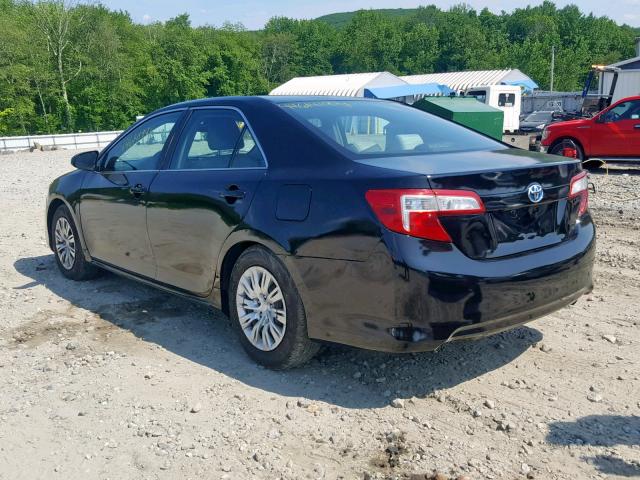 4T1BD1FK7EU115671 - 2014 TOYOTA CAMRY HYBR BLACK photo 3