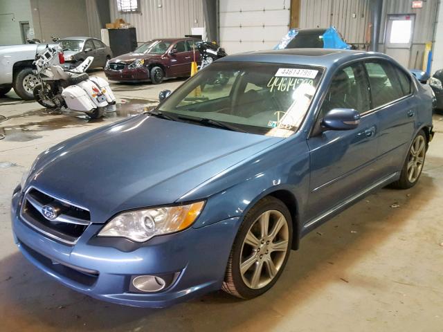 4S3BL856294221309 - 2009 SUBARU LEGACY 3.0 BLUE photo 2