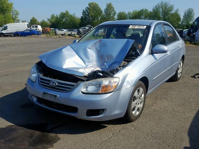 KNAFE121885524208 - 2008 KIA SPECTRA EX BLUE photo 2