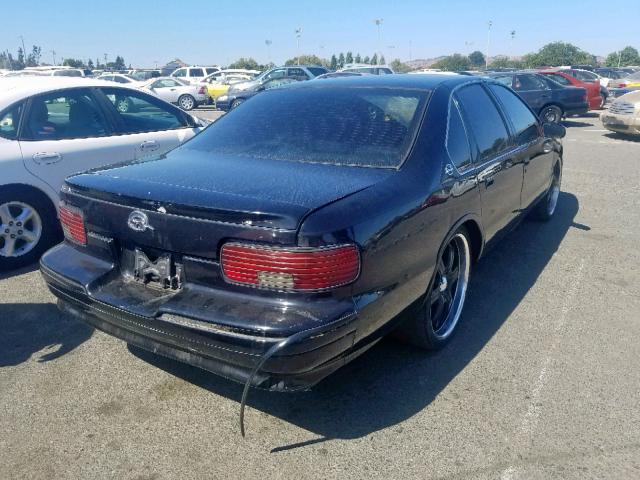 1G1BN52P0RR188179 - 1994 CHEVROLET CAPRICE CL BLACK photo 4