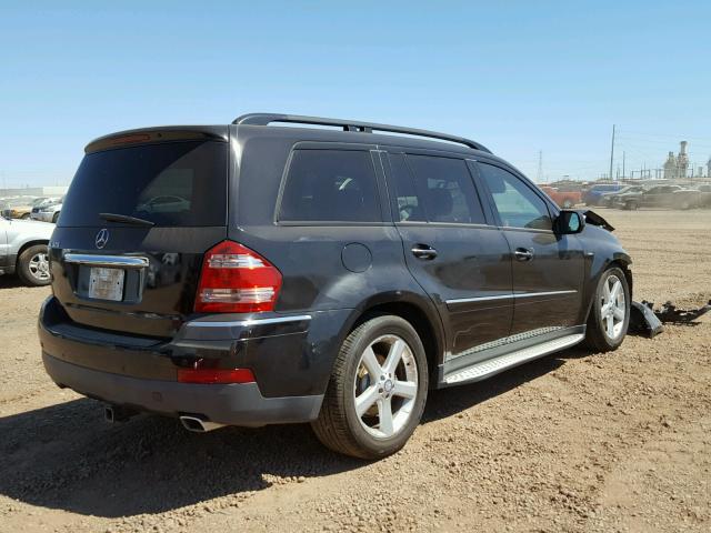 4JGBF25E09A524274 - 2009 MERCEDES-BENZ GL BLACK photo 4