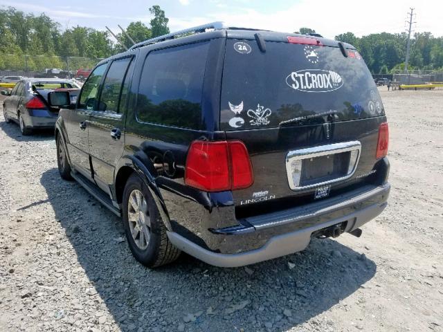 5LMFU28R84LJ40467 - 2004 LINCOLN NAVIGATOR BLACK photo 3