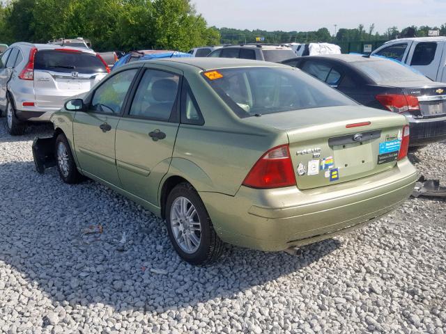 1FAFP34N37W128498 - 2007 FORD FOCUS ZX4 GREEN photo 3