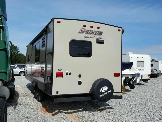 4YDT25R21H1530831 - 2017 KEYSTONE SPRINTER ყავისფერი ფოტო 3