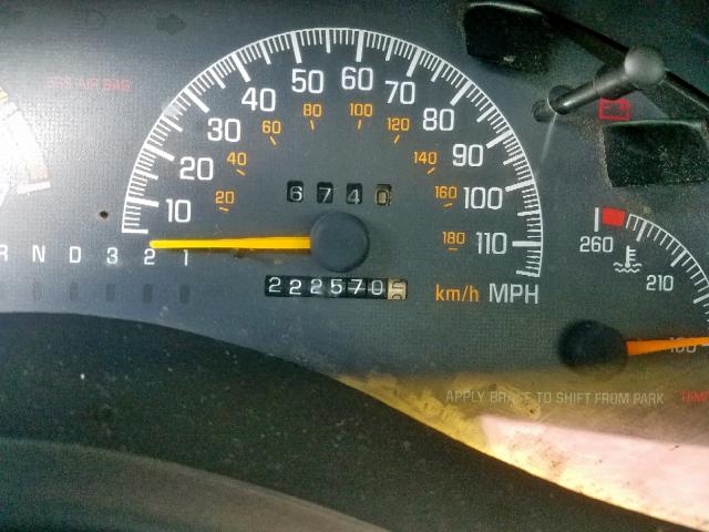 1G2WJ52J9YF126607 - 2000 PONTIAC GRAND PRIX GRAY photo 8