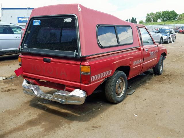 JT4RN50R2H0235371 - 1987 TOYOTA PICKUP 1/2 RED photo 4