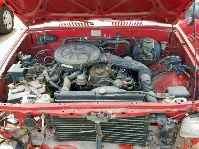 JT4RN50R2H0235371 - 1987 TOYOTA PICKUP 1/2 RED photo 7