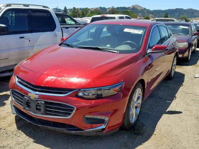 1G1ZH5SXXHF141070 - 2017 CHEVROLET MALIBU PRE 红色 照片 2