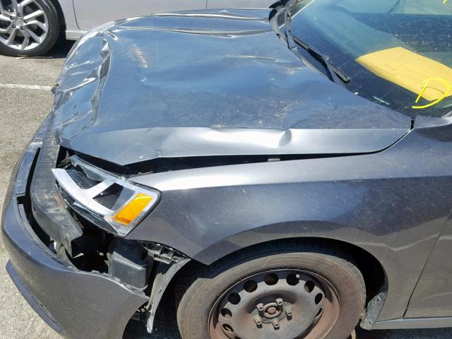 3VW2K7AJ5BM117511 - 2011 VOLKSWAGEN JETTA BASE 灰色 照片 9