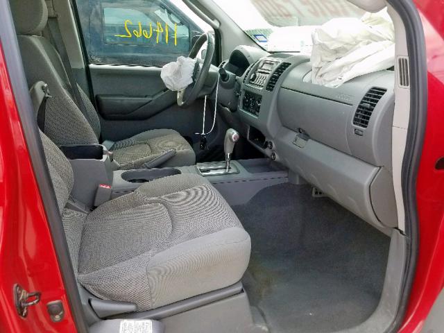 1N6AD07U77C446329 - 2007 NISSAN FRONTIER C RED photo 5