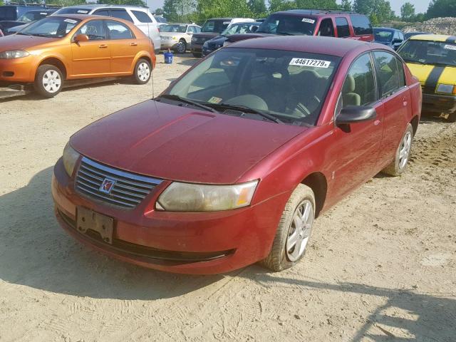 1G8AZ55F37Z132710 - 2007 SATURN ION LEVEL RED photo 2