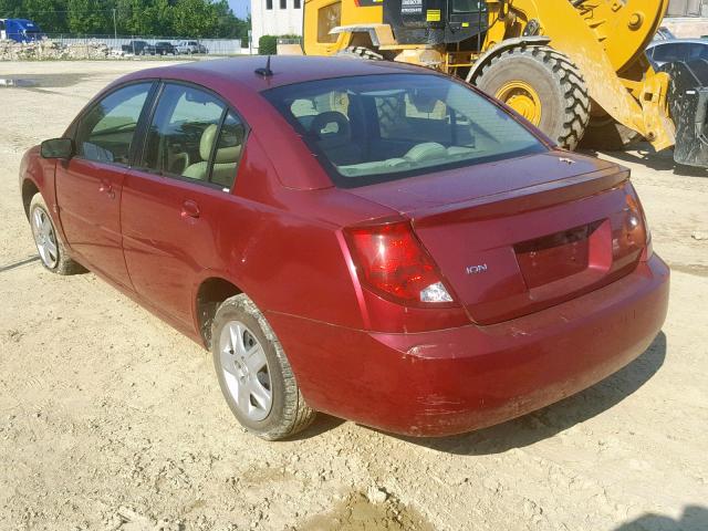 1G8AZ55F37Z132710 - 2007 SATURN ION LEVEL RED photo 3