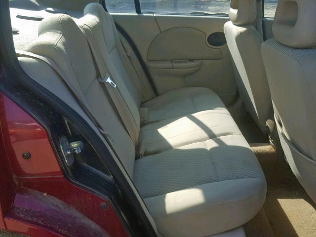 1G8AZ55F37Z132710 - 2007 SATURN ION LEVEL RED photo 6