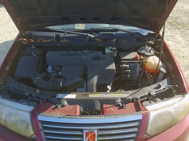 1G8AZ55F37Z132710 - 2007 SATURN ION LEVEL RED photo 7