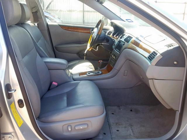 JTHBA30G365161229 - 2006 LEXUS ES 330 SILVER photo 5