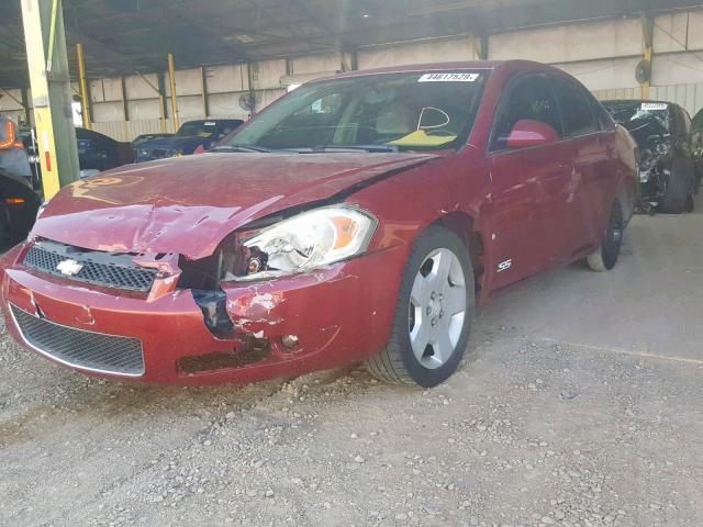 2G1WD58C769253592 - 2006 CHEVROLET IMPALA SUP წითელი ფოტო 2